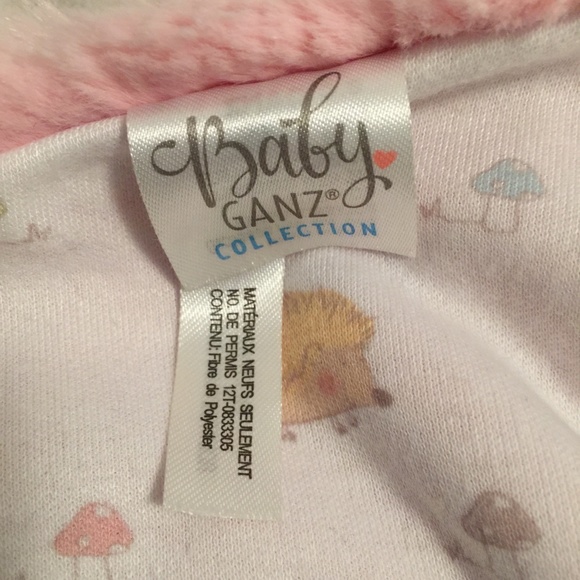 Baby Ganz Hedgehog Pink Tags Baby Plush Security Blanket Lovey Roly Poly Mini - Picture 5 of 6